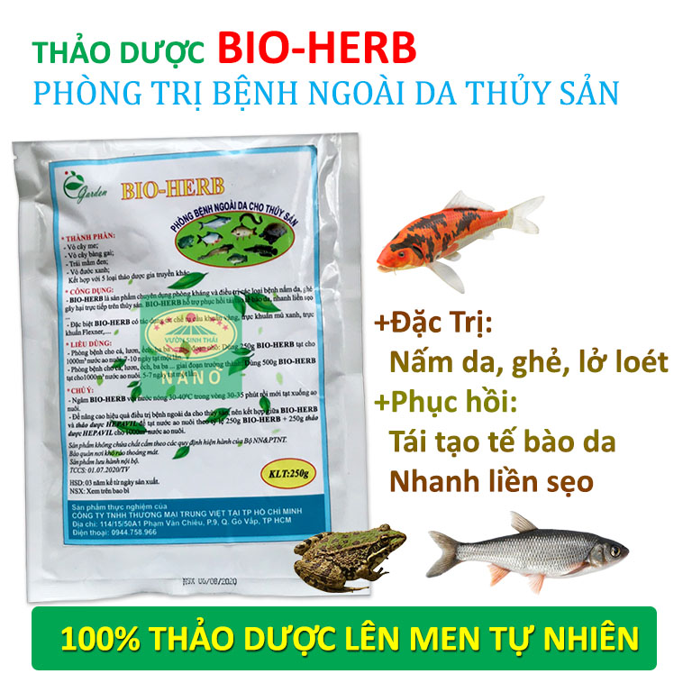  Thảo dược BIO HERB là gì?Loại thuốc trị ghẻ cho cá tốt nhất
